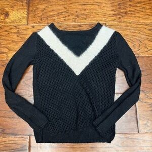 Trouvé wool mohair blend v neck sweater